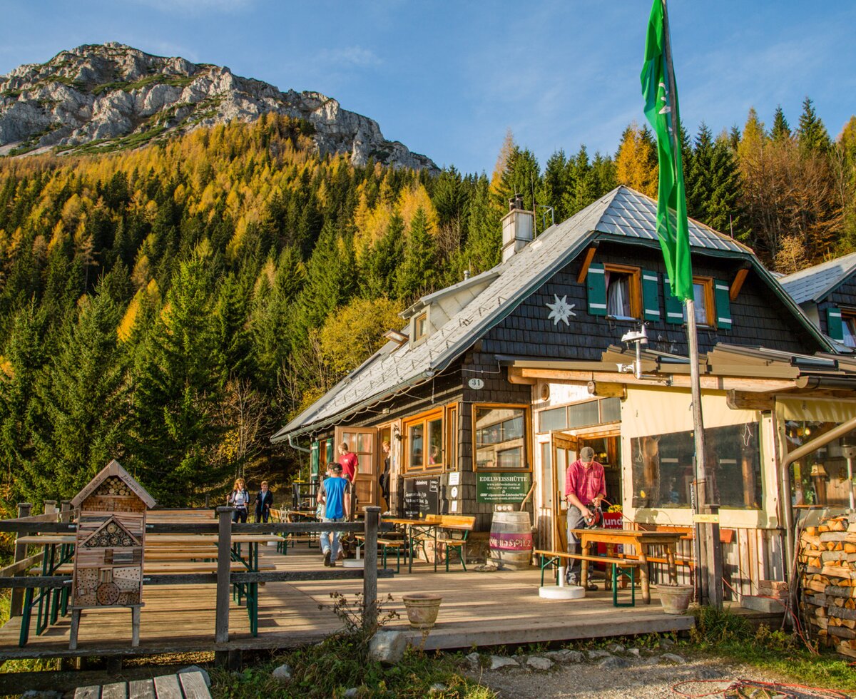 Edelweißhütte - Schneeberg | © Wiener Alpen in Niederösterreich - Franz Zwickl Edelweißhütte - Schneeberg | © Wiener Alpen in Niederösterreich - Franz Zwickl