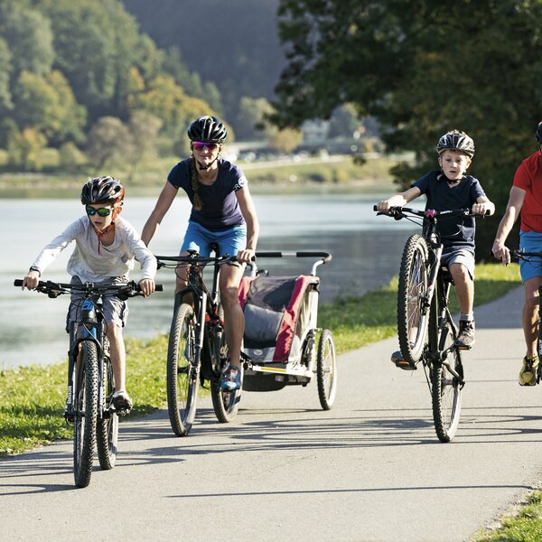 Familienausflug am Donauradweg | © Oberösterreich Tourismus GmbH / Stefan Mayerhofer