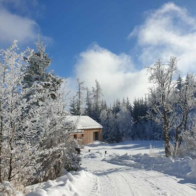Ferienhäuser Gruber-List - Ferienhaus Orthof - Zufahrt im Winter