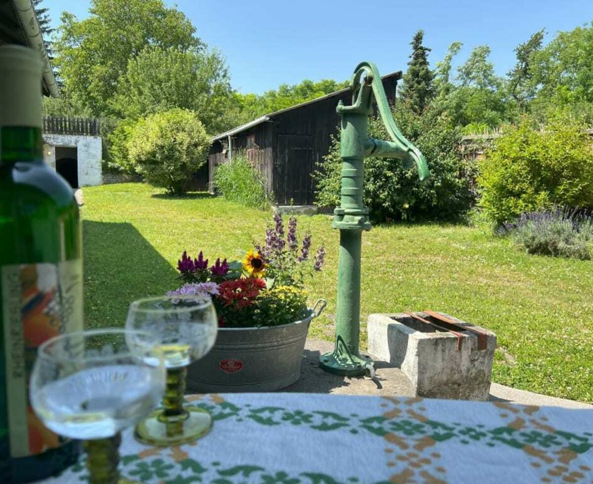 Innenhof mit Blick Richtung Garten