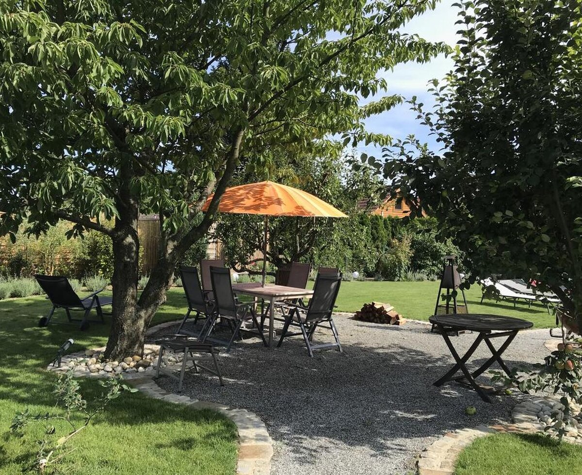 Haus Fjord - Sitzplatz im Garten