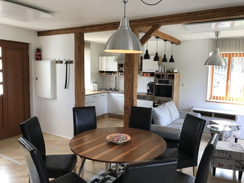 Haus Fjord - Wohnzimmer mit Küche
