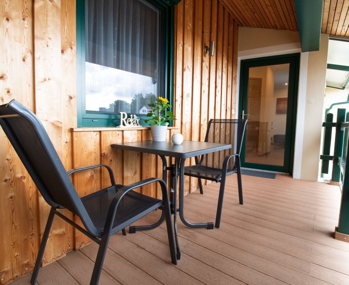 Rebenhof Balkon der Ferienwohnung